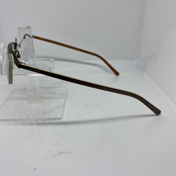 Authentic Prada VPR 56G 8AE-1O1 Designer Brown Eyeglasses Frames Metal 52-17-140 - Picture 5 of 8